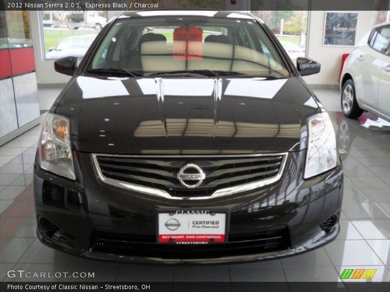 Espresso Black / Charcoal 2012 Nissan Sentra 2.0 S