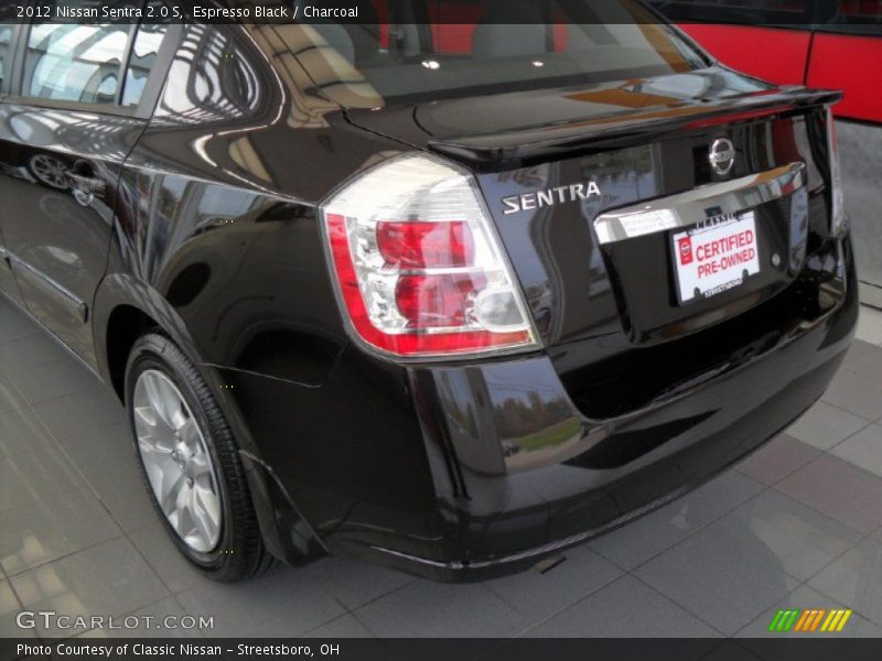 Espresso Black / Charcoal 2012 Nissan Sentra 2.0 S