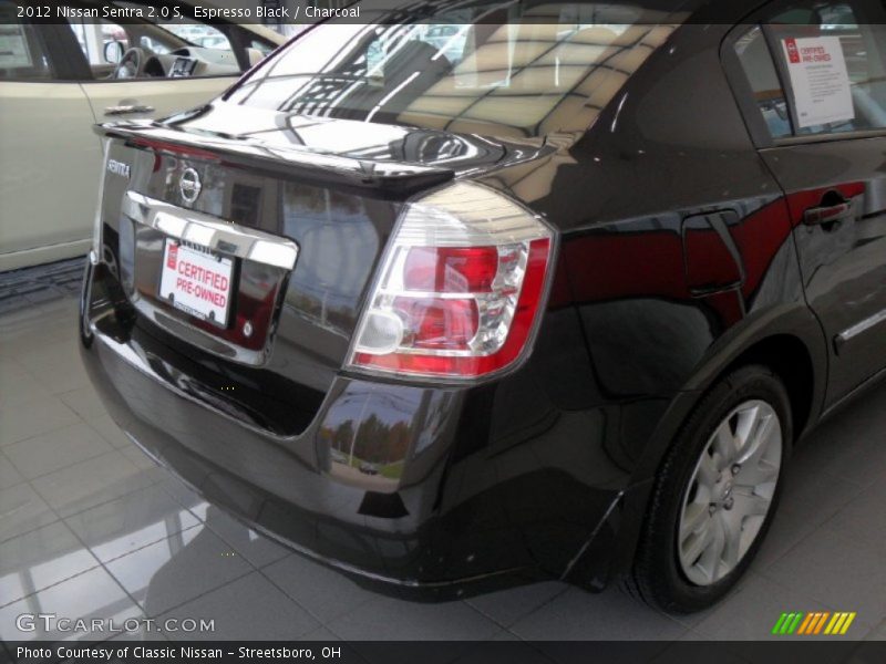 Espresso Black / Charcoal 2012 Nissan Sentra 2.0 S