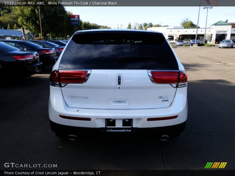White Platinum Tri-Coat / Charcoal Black 2013 Lincoln MKX AWD