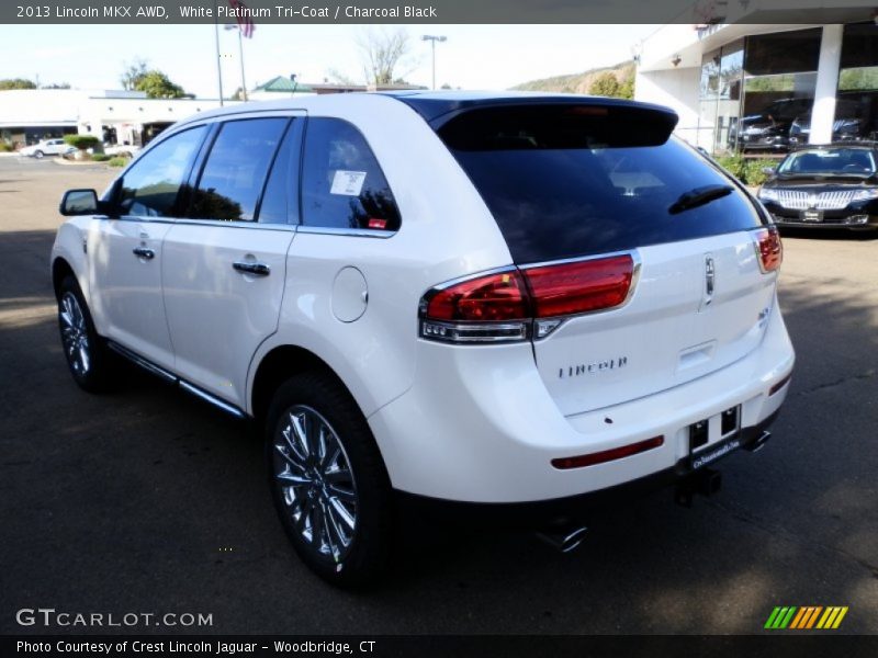 White Platinum Tri-Coat / Charcoal Black 2013 Lincoln MKX AWD