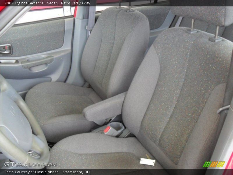 Retro Red / Gray 2002 Hyundai Accent GL Sedan