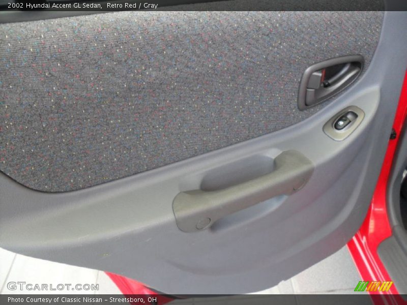 Retro Red / Gray 2002 Hyundai Accent GL Sedan
