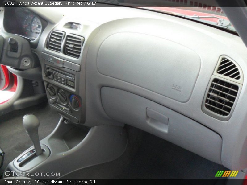 Retro Red / Gray 2002 Hyundai Accent GL Sedan