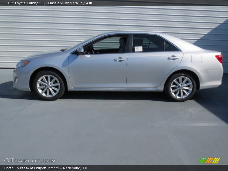 Classic Silver Metallic / Ash 2012 Toyota Camry XLE