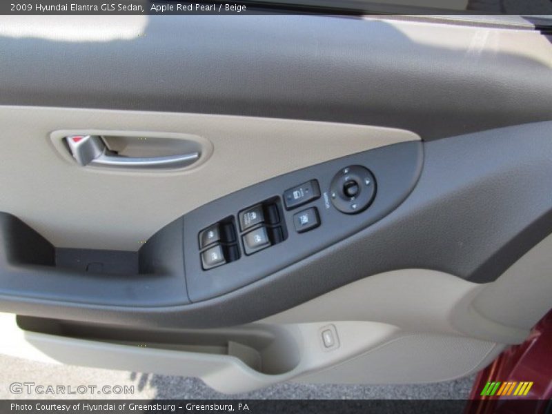 Apple Red Pearl / Beige 2009 Hyundai Elantra GLS Sedan
