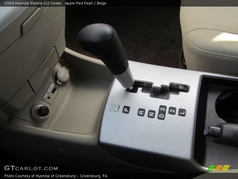 Apple Red Pearl / Beige 2009 Hyundai Elantra GLS Sedan