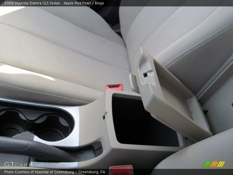 Apple Red Pearl / Beige 2009 Hyundai Elantra GLS Sedan