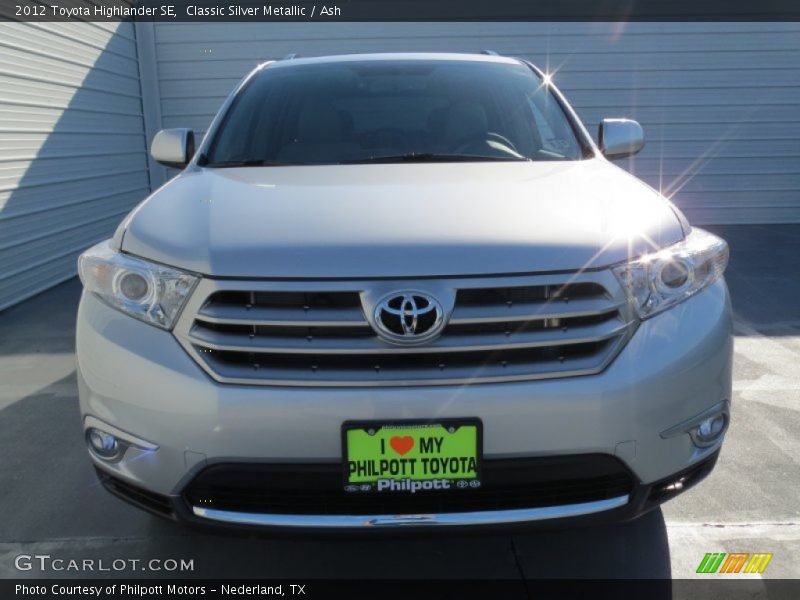 Classic Silver Metallic / Ash 2012 Toyota Highlander SE