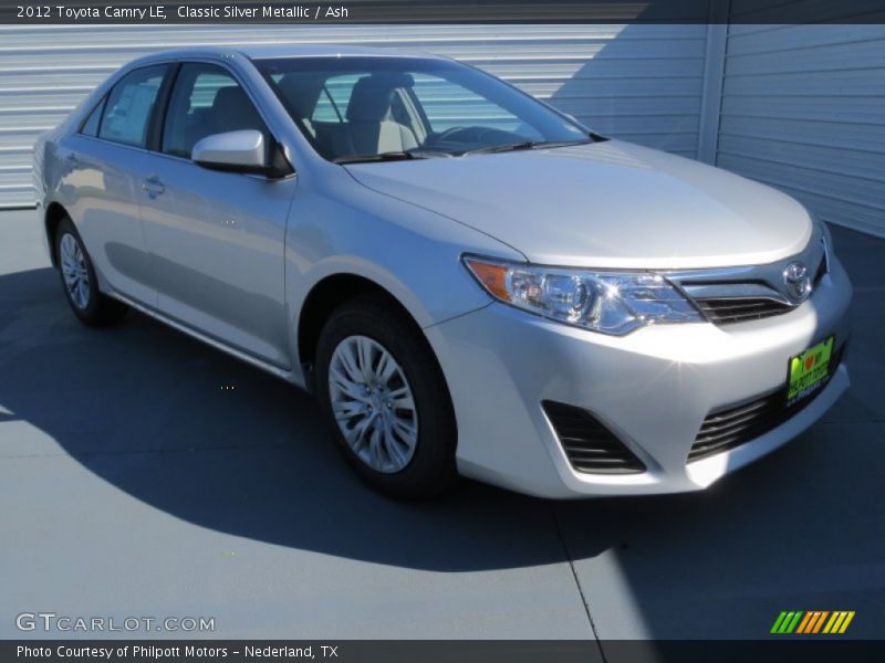 Classic Silver Metallic / Ash 2012 Toyota Camry LE