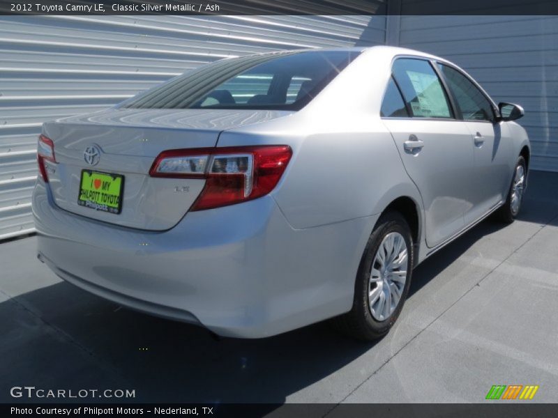 Classic Silver Metallic / Ash 2012 Toyota Camry LE