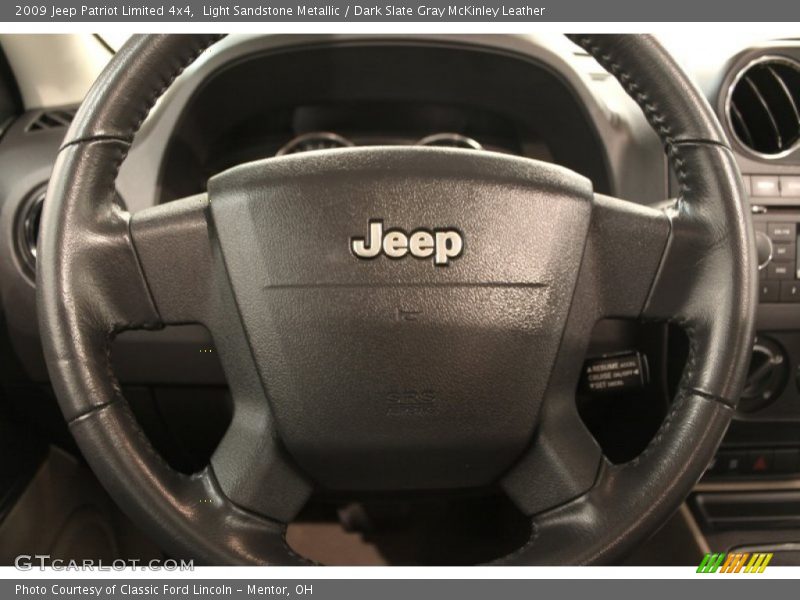 Light Sandstone Metallic / Dark Slate Gray McKinley Leather 2009 Jeep Patriot Limited 4x4