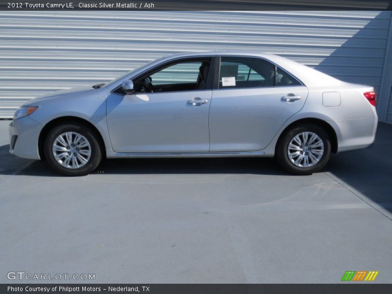 Classic Silver Metallic / Ash 2012 Toyota Camry LE