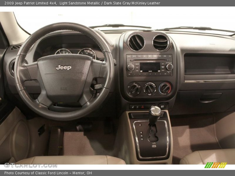 Light Sandstone Metallic / Dark Slate Gray McKinley Leather 2009 Jeep Patriot Limited 4x4