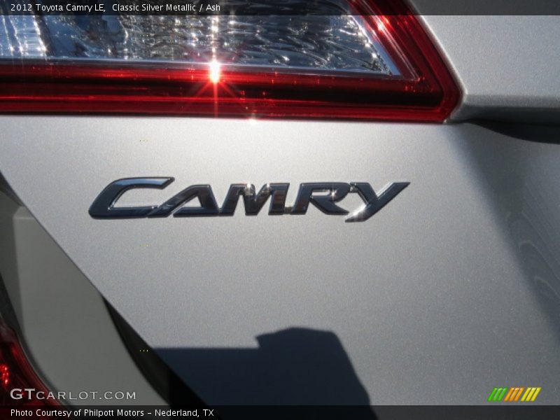 Classic Silver Metallic / Ash 2012 Toyota Camry LE