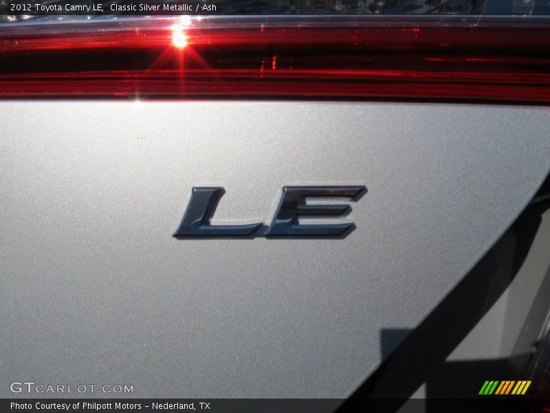 Classic Silver Metallic / Ash 2012 Toyota Camry LE