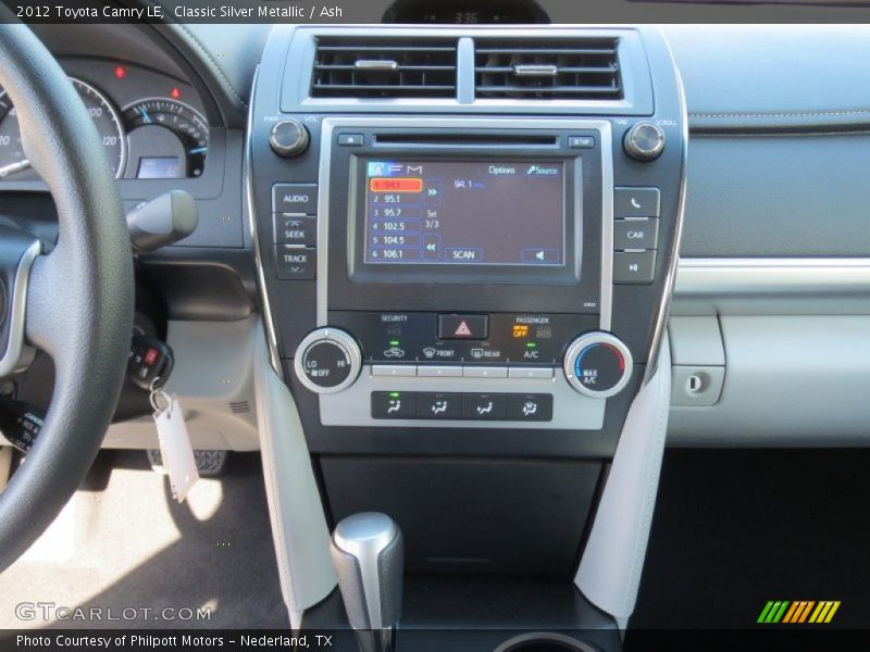 Classic Silver Metallic / Ash 2012 Toyota Camry LE