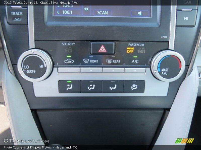 Classic Silver Metallic / Ash 2012 Toyota Camry LE