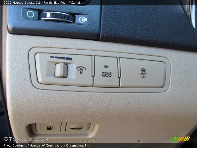 Pacific Blue Pearl / Camel 2011 Hyundai Sonata GLS