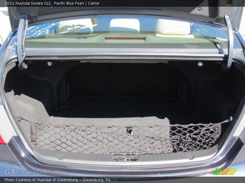 Pacific Blue Pearl / Camel 2011 Hyundai Sonata GLS