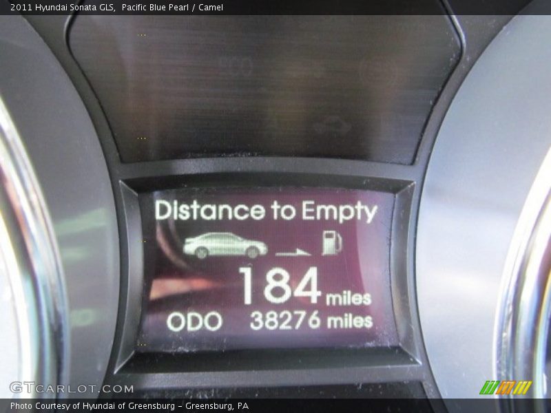 Pacific Blue Pearl / Camel 2011 Hyundai Sonata GLS