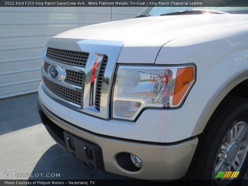 White Platinum Metallic Tri-Coat / King Ranch Chaparral Leather 2012 Ford F150 King Ranch SuperCrew 4x4