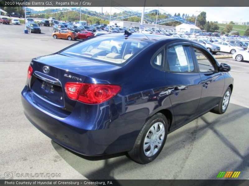 Regatta Blue / Gray 2010 Hyundai Elantra GLS