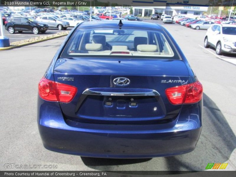 Regatta Blue / Gray 2010 Hyundai Elantra GLS
