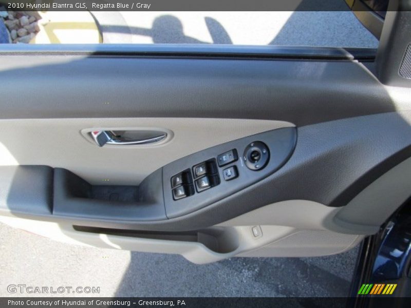Regatta Blue / Gray 2010 Hyundai Elantra GLS