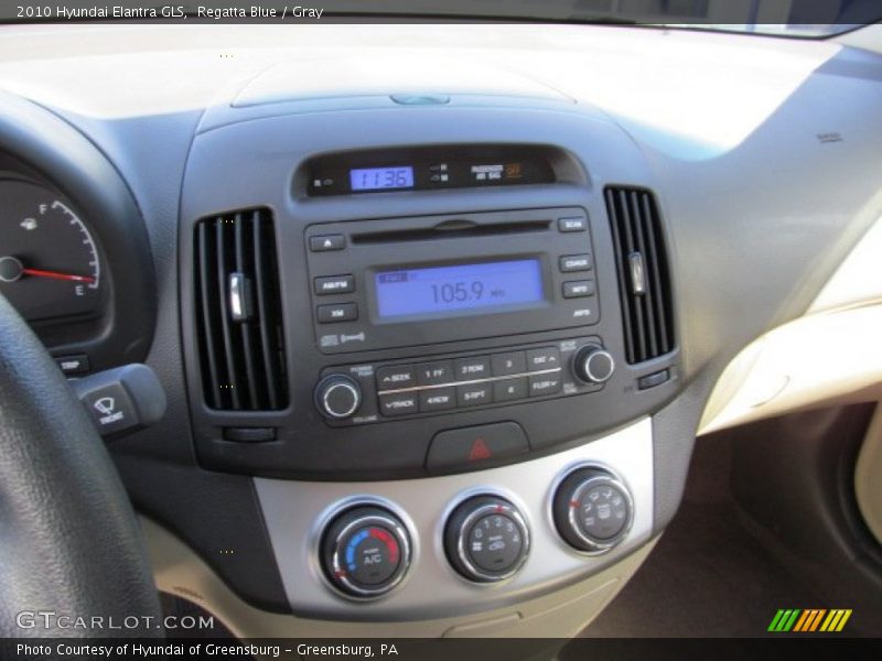 Regatta Blue / Gray 2010 Hyundai Elantra GLS