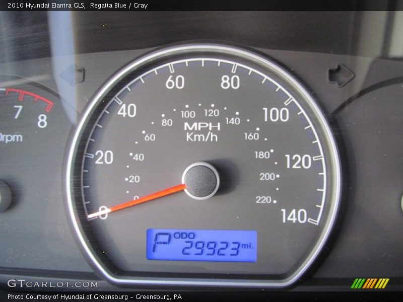 Regatta Blue / Gray 2010 Hyundai Elantra GLS