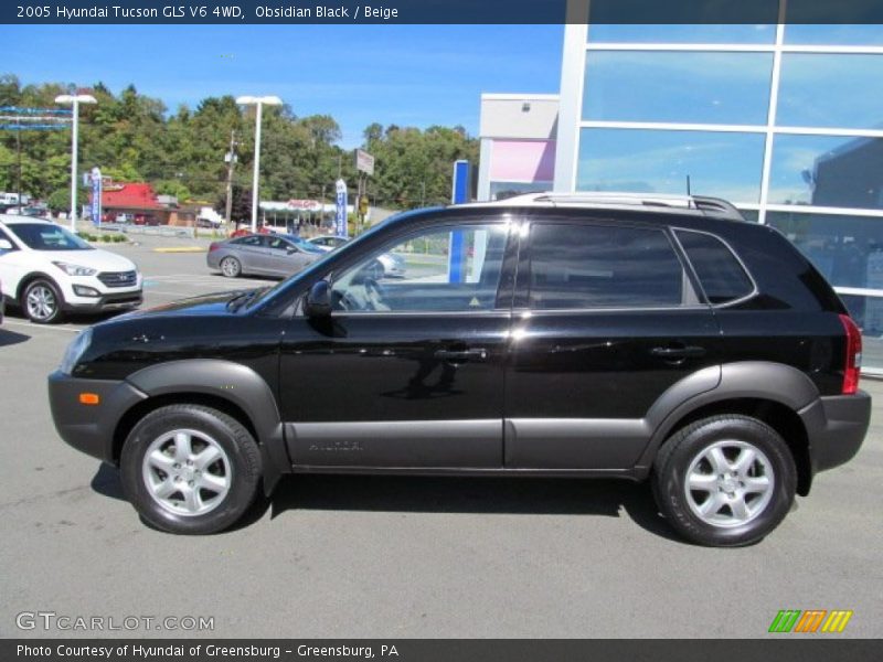 Obsidian Black / Beige 2005 Hyundai Tucson GLS V6 4WD