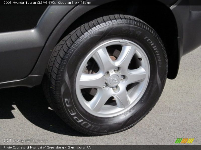 Obsidian Black / Beige 2005 Hyundai Tucson GLS V6 4WD