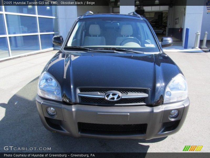 Obsidian Black / Beige 2005 Hyundai Tucson GLS V6 4WD