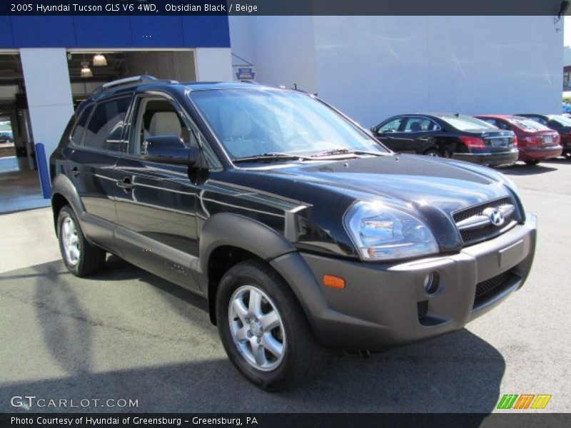 Obsidian Black / Beige 2005 Hyundai Tucson GLS V6 4WD