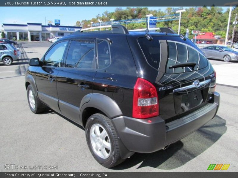 Obsidian Black / Beige 2005 Hyundai Tucson GLS V6 4WD