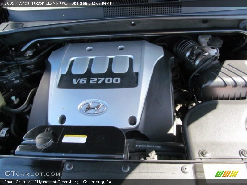 Obsidian Black / Beige 2005 Hyundai Tucson GLS V6 4WD