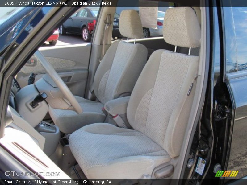 Obsidian Black / Beige 2005 Hyundai Tucson GLS V6 4WD