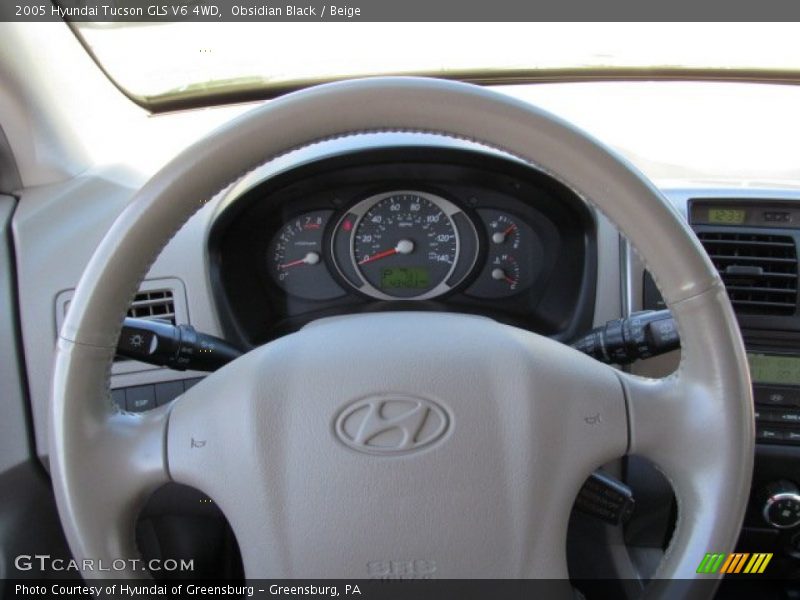 Obsidian Black / Beige 2005 Hyundai Tucson GLS V6 4WD