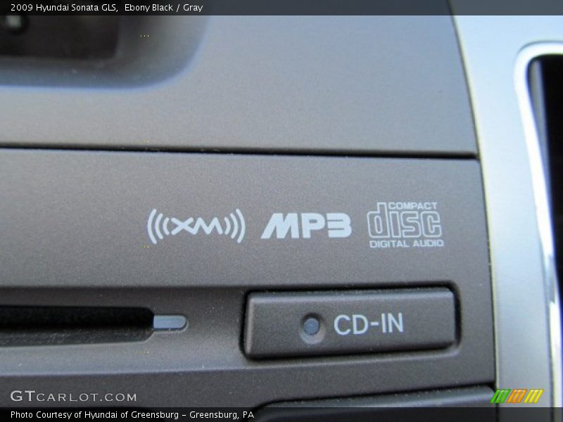 Ebony Black / Gray 2009 Hyundai Sonata GLS