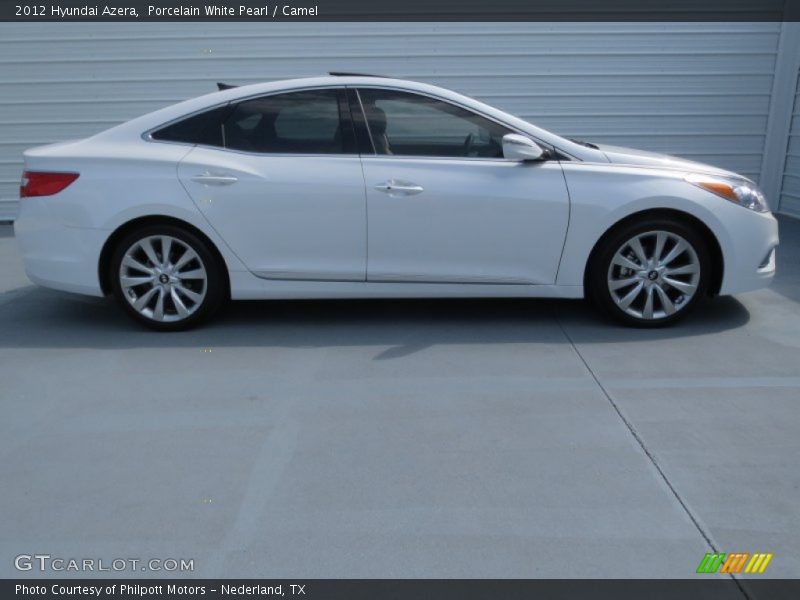 Porcelain White Pearl / Camel 2012 Hyundai Azera