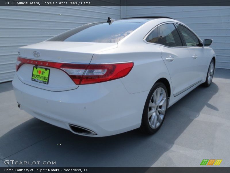 Porcelain White Pearl / Camel 2012 Hyundai Azera