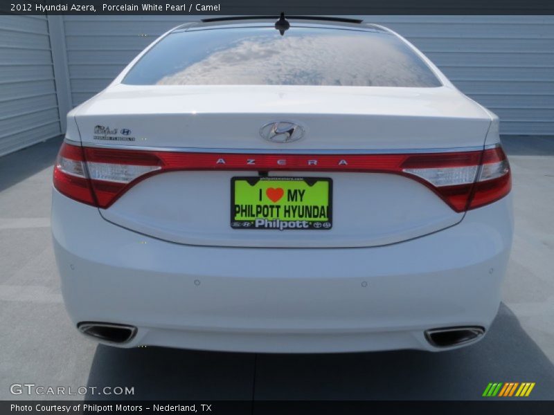 Porcelain White Pearl / Camel 2012 Hyundai Azera