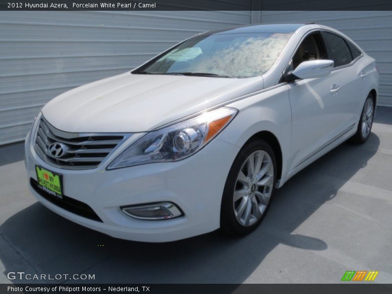 Porcelain White Pearl / Camel 2012 Hyundai Azera