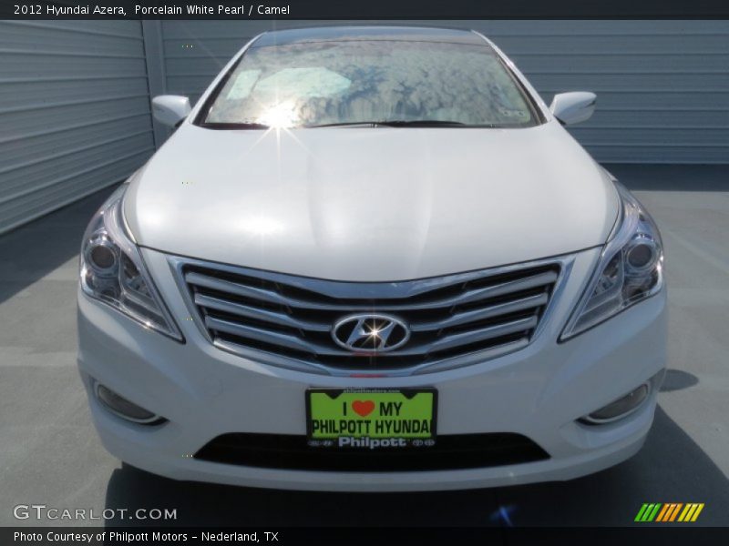 Porcelain White Pearl / Camel 2012 Hyundai Azera