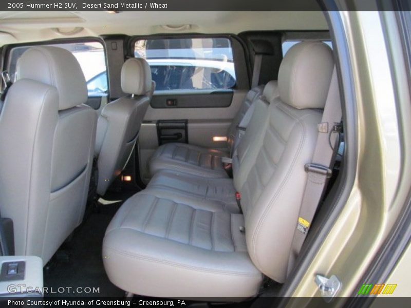 Rear Seat of 2005 H2 SUV