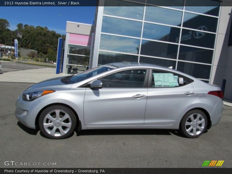 Silver / Black 2013 Hyundai Elantra Limited
