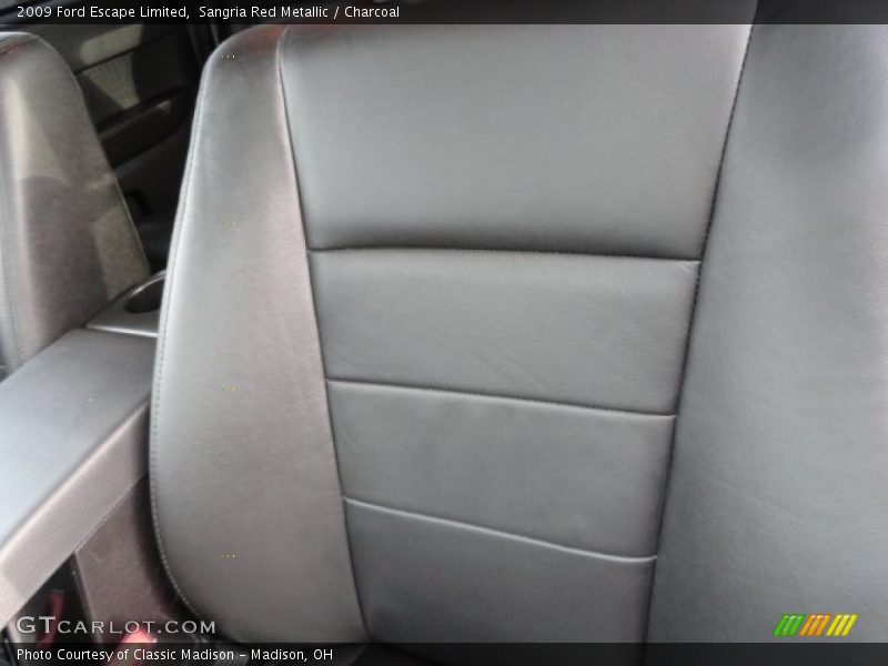 Sangria Red Metallic / Charcoal 2009 Ford Escape Limited
