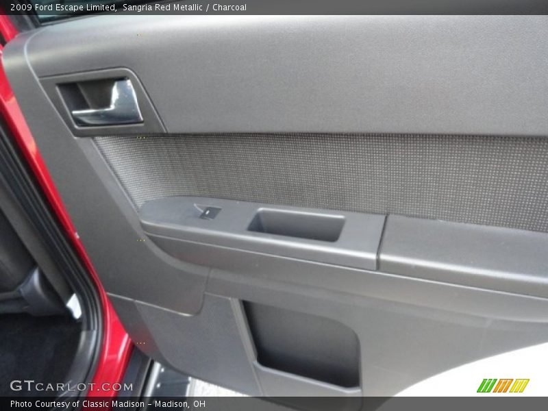 Sangria Red Metallic / Charcoal 2009 Ford Escape Limited