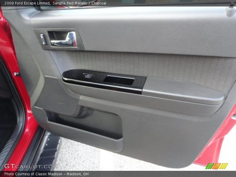 Sangria Red Metallic / Charcoal 2009 Ford Escape Limited